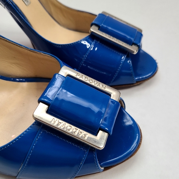 Luciano Padovan Electric Blue Peep-toe Heel - Picture 2 of 14